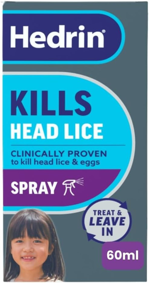 Treat & Go Leave-In Spray, Fast, No Fuss Lice & Nit Treatment, Kills Head Lice & Eggs, Clinically Tested, Suitable for Adults & Children, 1 X 60Ml (2 X 30Ml Treatments)