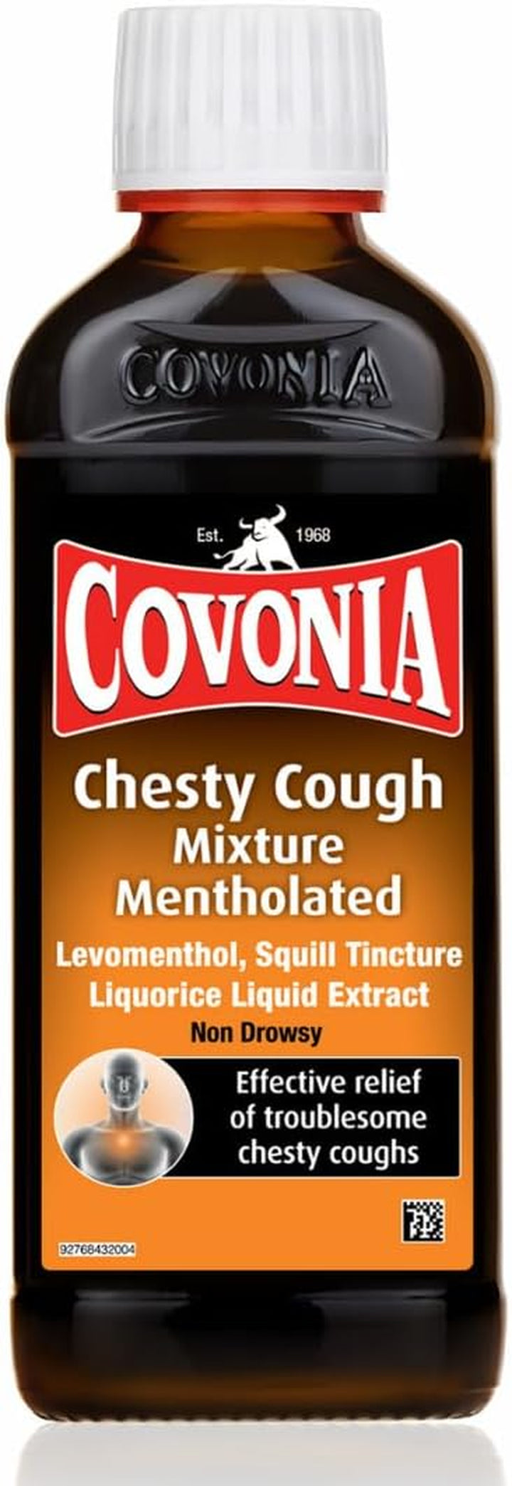 Chesty Cough Mixture Mentholated,Loosen Chesty Coughs & Troublesome Stubborn Mucus,Suitable for Vegetarians & Vegans,For Adults & Children Aged 5 +, Cough Medicine,300Ml