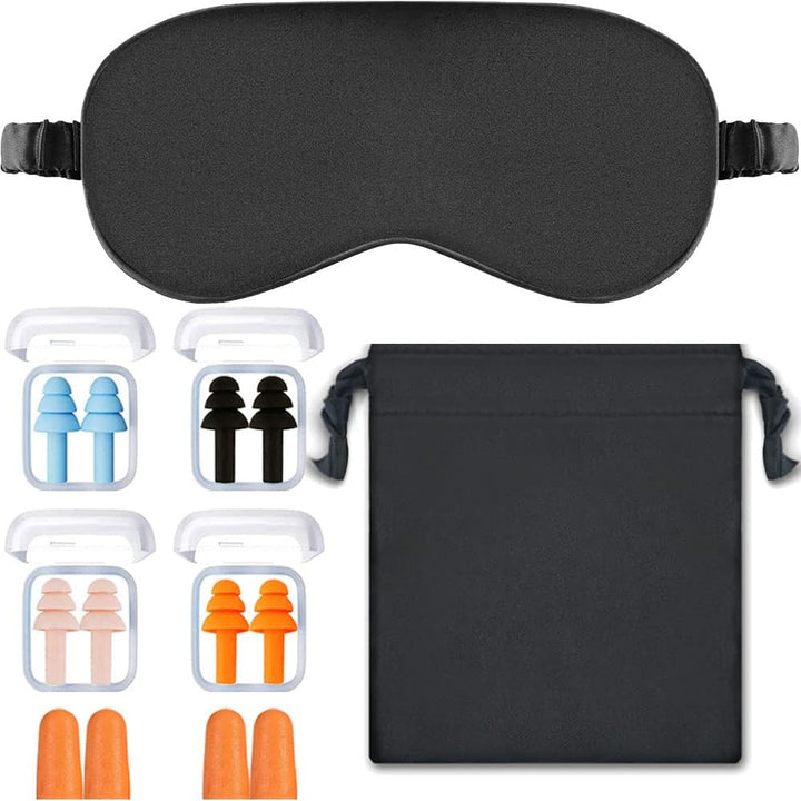 Ear Plugs for Sleep Soft Silicone Reusable, Earplugs for Sleeping Noise Cancelling(4Pairs) Multicoloured