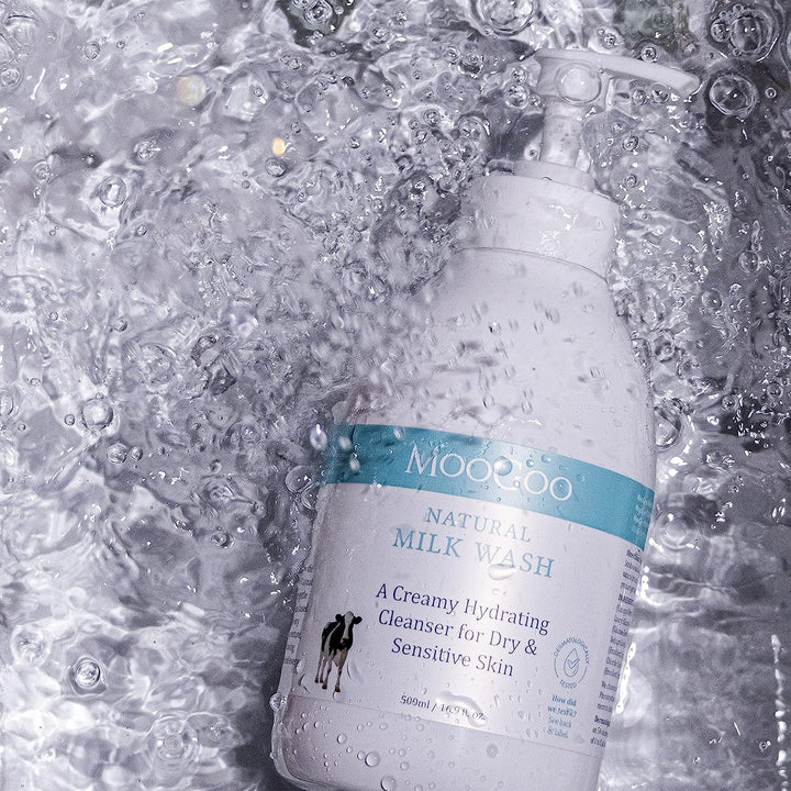 Milk Wash - Natural Creamy Body Wash & Cleanser, Soap-Free, Sls-Free. for Dry, Sensitive Skin, 500Ml / 16.9 Fl. Oz.