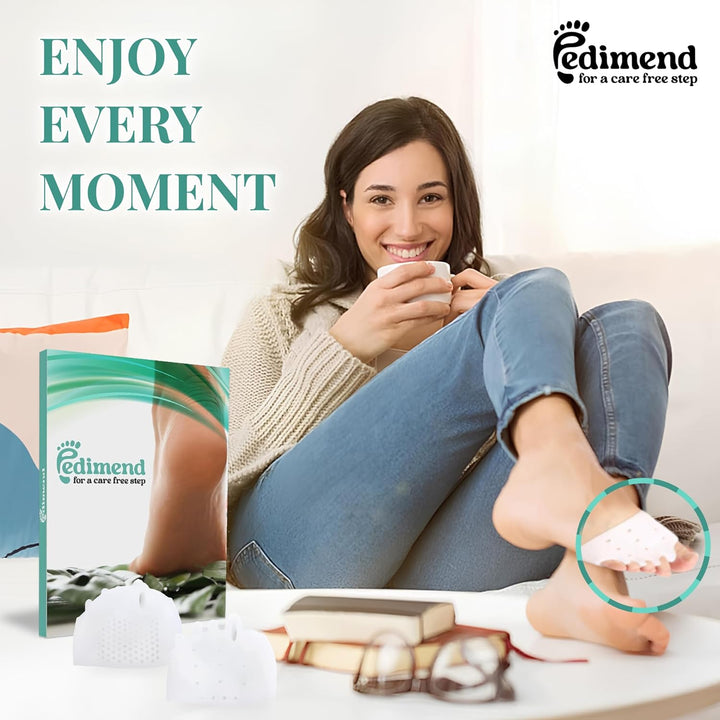 2 Pairs Gel Toe Separators Metatarsal Pads, Gel Toe Straightener for Overlapping Toes, Bunion Corrector, Hallux Valgus Forefoot Pain Relief (5-Hole Toe Separator Metatarsal Pads)