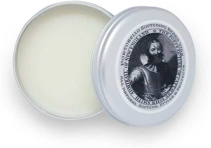 Beard Wax. Portobello Softening Beard Wax, Natural & Handmade in the UK. 30Ml