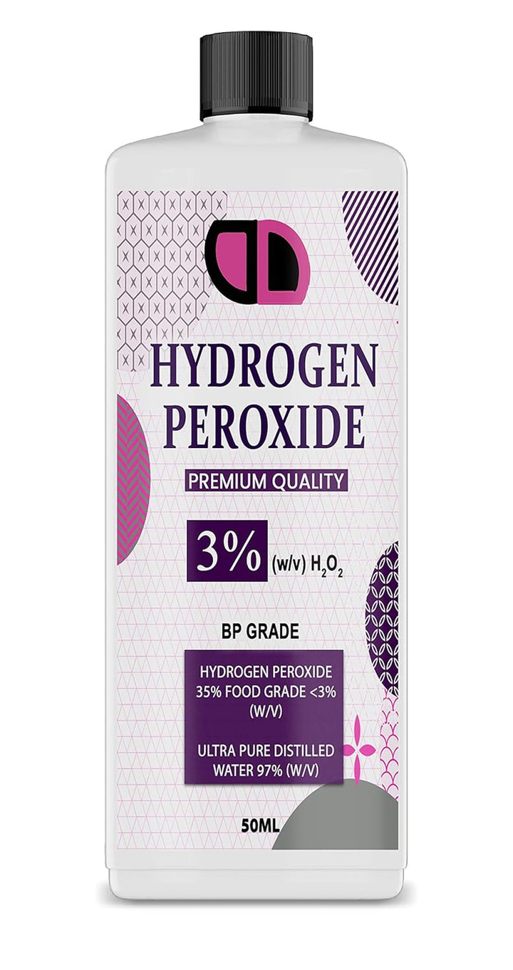 Food Grade Hydrogen Peroxide 3% (H2O2) VARIOUS SIZES CAP/SPRAY (30ML CAP)