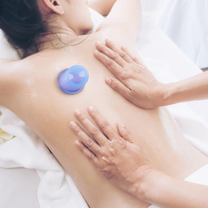 Silicone Cupping Therapy Set, anti Cellulite Cup, Vacuum Massage Cup Kit Body Cup Set Health Beauty Care, 2 Pcs (Large & Medium) with Gift Bag