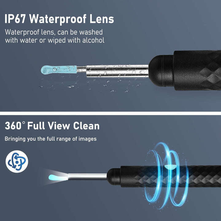 Ear Wax Removal Kit Ear Camera 1920P FHD Wireless Earcleaner Ear Wax Remover with 8 PCS Ear Spoon 3.5Mmwaterproof Ear Wax Removal Kit for Iphone and Android Smartphones