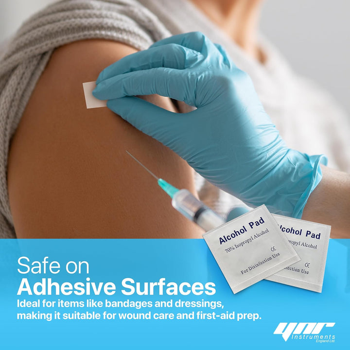 70% Alcohol Pre-Injection Isopropyl Wipes - Individually Wrapped First Aid Skin Cleaning Easy-Tear Sachet Wipes (50PCS)
