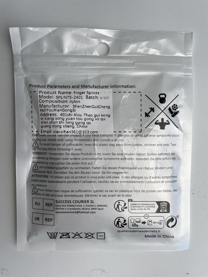 Finger Splint, Breathable Finger Buddy Wraps Finger Sleeve Support Adjustable Elastic Finger Brace Sports Aid for Arthritis Trigger Finger Finger Pain Relief and Sport Injuries - Black/M