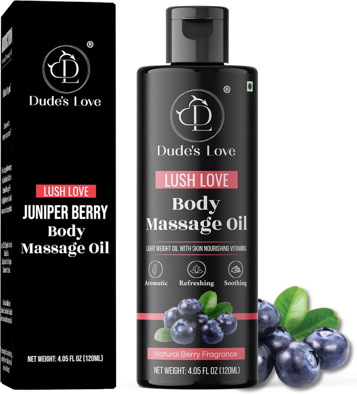 Organic - Vanilla Edible Full Body Massage Oil - No Stain & Non-Sticky | with Fractionated Coconut Oil, Vanilla & Jasmin Oil | for Massage Therapy - 4.05 Fl Oz