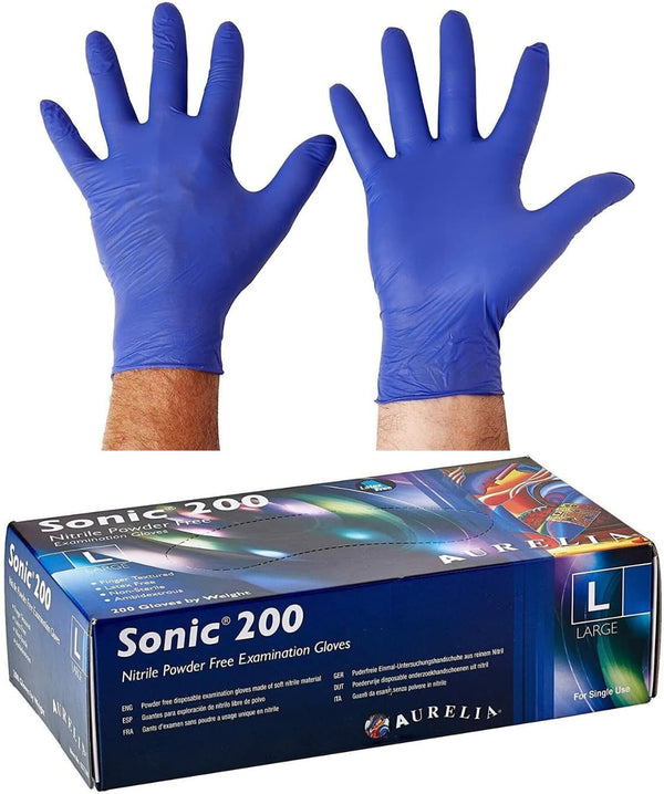Sonic  Powder Free Examination Gloves X200 Medium