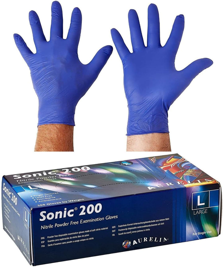 Sonic  Powder Free Examination Gloves X200 Medium