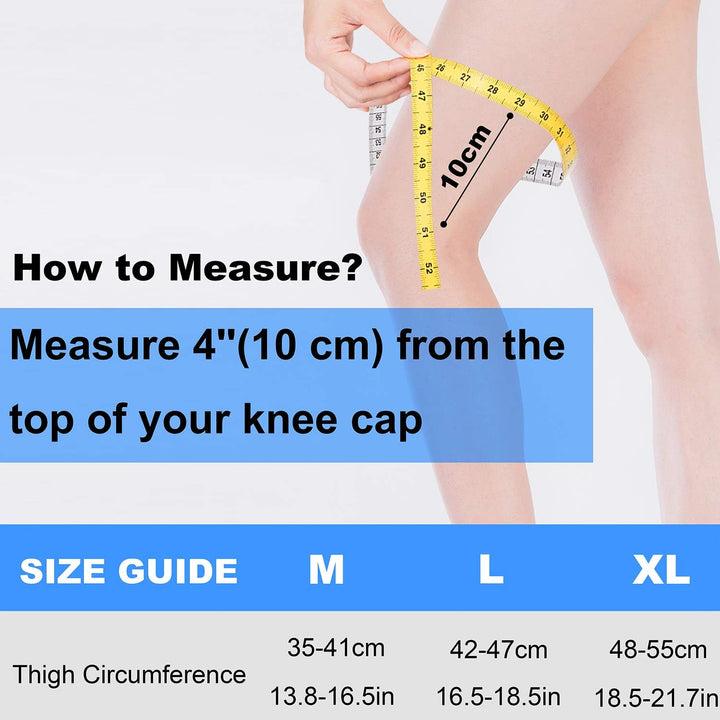 Knee Support, Breathable Anti-Slip Knee Compression Sleeve for Men & Women, Knee Support Brace for Joint Pain Relief, Arthritis, Recovery, Running, Basketball, Walking, Sports (Single Wrap)