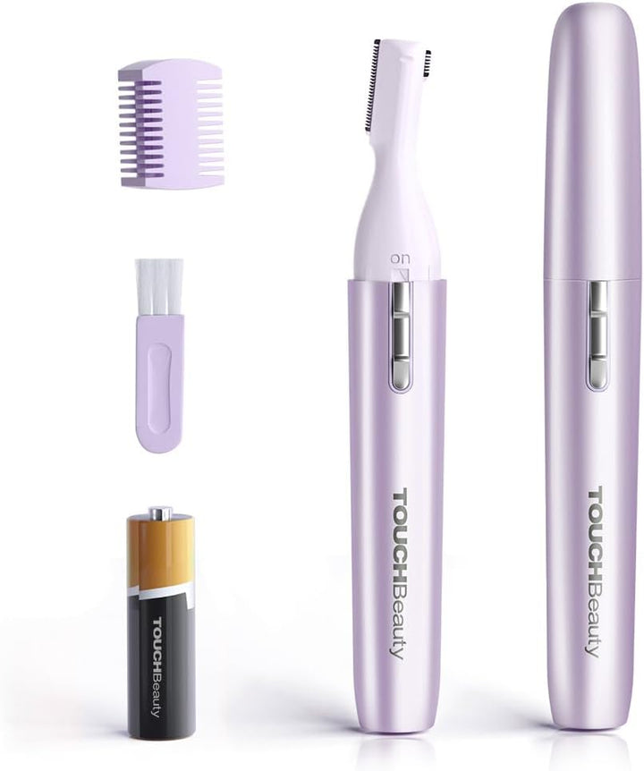 Electric Eyebrow Trimmer, Eyebrow Hair Remover, Painless Facial Hair Trimmer for Women, Portable Ladies Shaver AG-1658 (Pink)