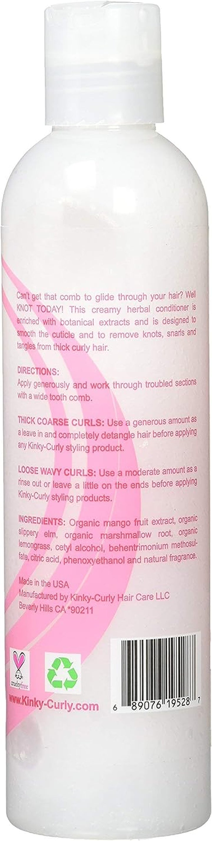 Natural Leave-In Detangler (Knot Today) 8 Ounces (236 Ml)