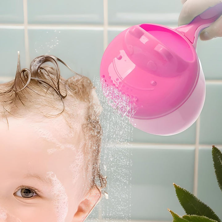 Baby Bath Cup | Toddler Rinse Cup,Cartoon Bucket Pourer Safety for Shampoo Shower Kids Bathtub Hair Washing Bathing Time Bathroom Daily