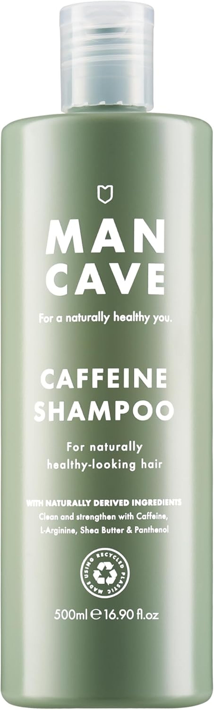 Caffeine Shampoo for Men, Support and Encourage Healthy Hair Growth with Caffeine, Panthenol and Vitamin E, Sulphate Free, Natural, Vegan, Cruelty Free, 500 Ml