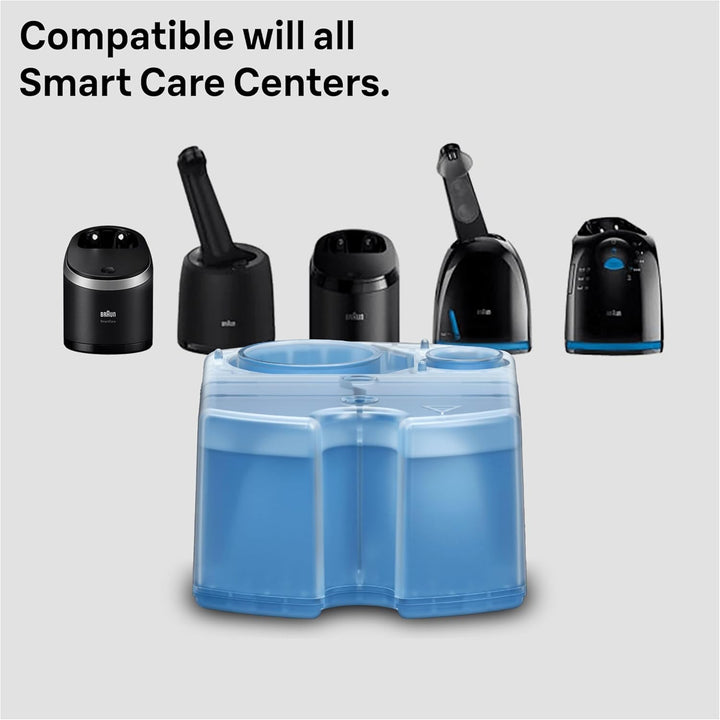 3In1 ORIGINAL Smartcare Shaver Care Centre Refill Cartridges, Cleans 10X Better than Water, 3In1 Formula Provides Hygienic Cleaning to Remove Hair & Skin Particles, 6 Pack