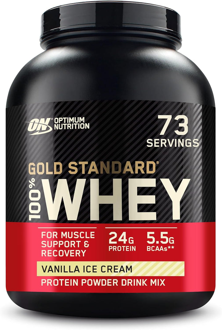 Gold Standard Whey Muscle Building and Recovery Protein Powder with Naturally Occurring Glutamine and Amino Acids, Extreme Milk Chocolate, 71 Servings, 2.27Kg, Packaging May Vary