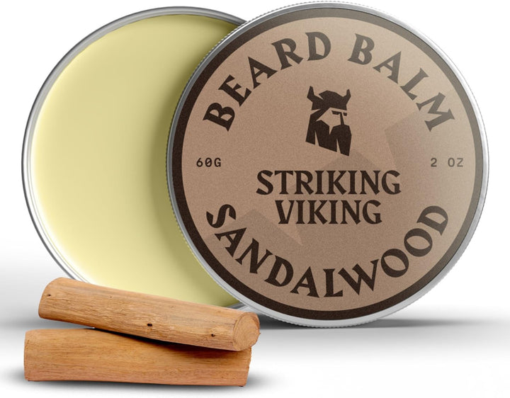 Beard Balm for Men - 60 G, Light Hold, Vanilla Scent - Leave-In Beard Conditioner with Shea Butter & Tea Tree Oil - Softener for Hydration & Styling
