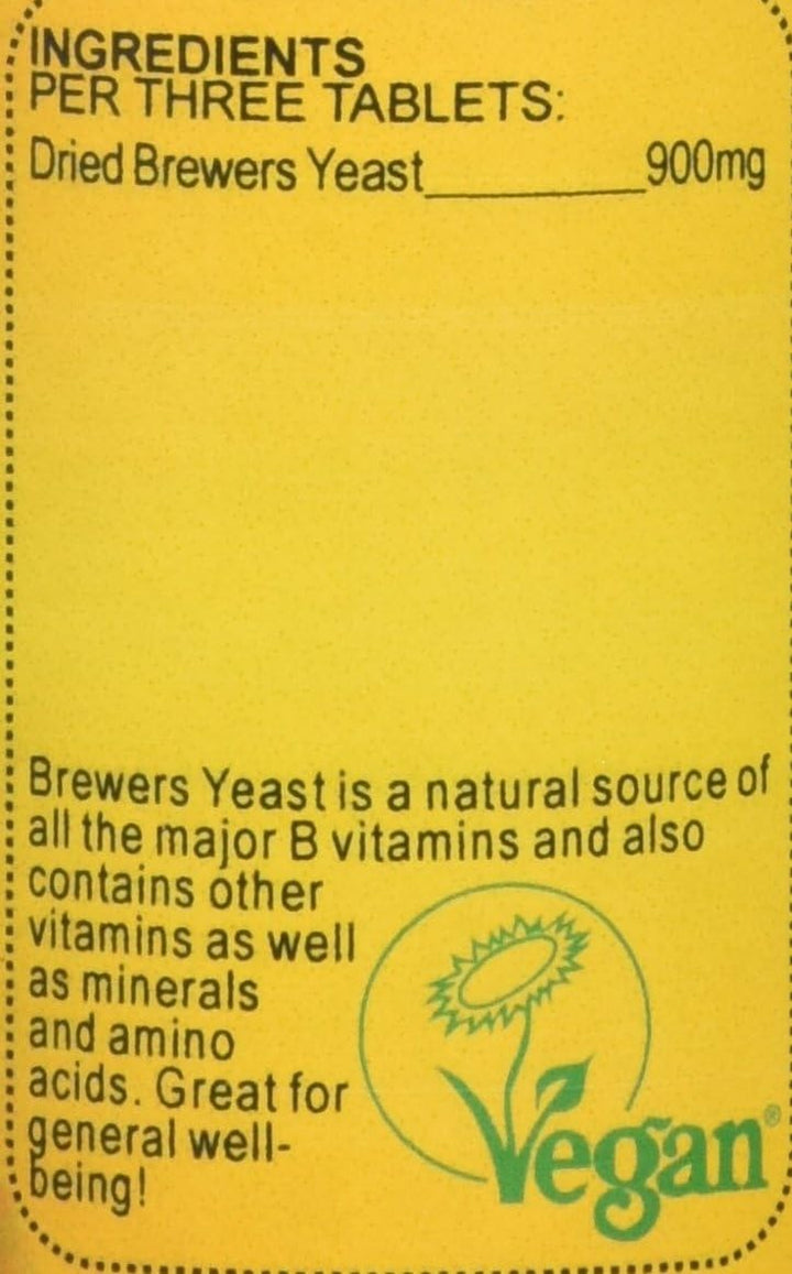 Brewers Yeast Energy and General Well Being 300Mg Supplement 200 Tablets Pack of 2