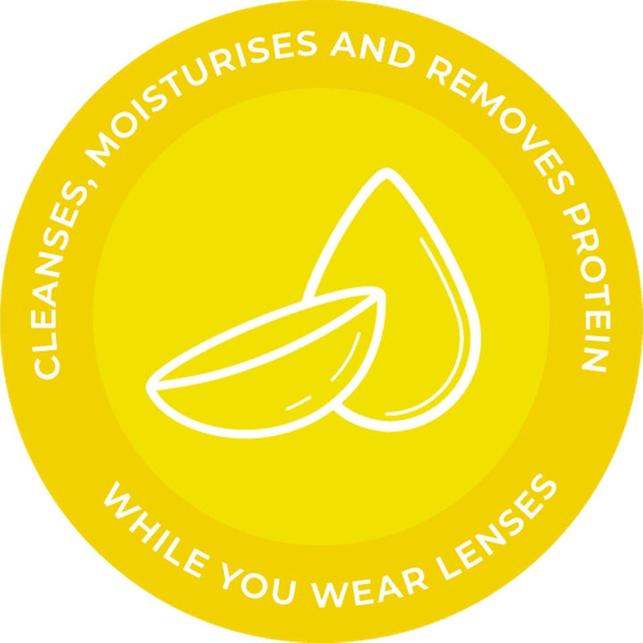 -N-Clean Contact Lens Eye Drops for Dry Contact Lenses - Instant Cleaning and Moisturising for Dry Eyes - Refreshing & Lubricating Eye Drops Helps Maintain Lens Comfort, 15 Ml