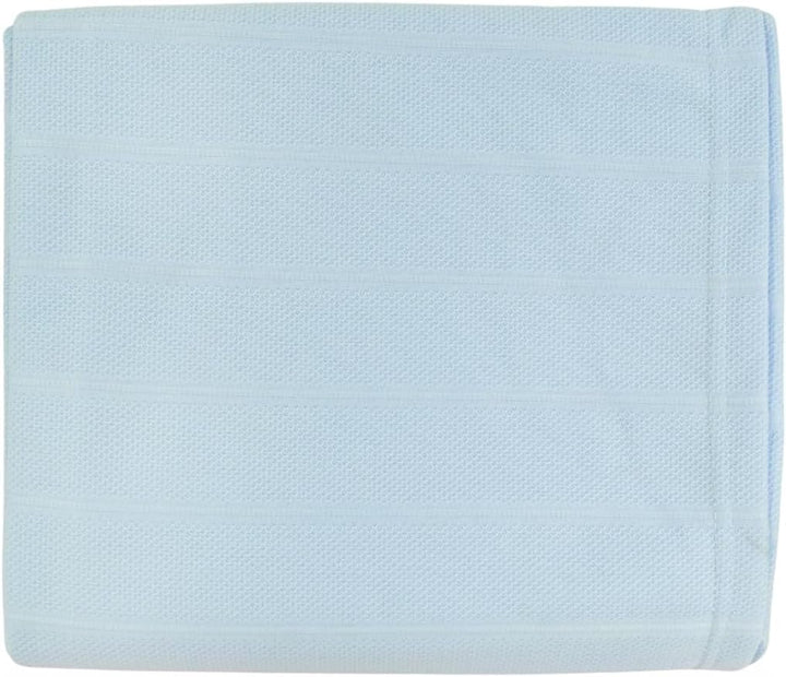 Heavyweight Thermal Throw Blanket Blue Single Bed 180Cmx210Cm as Used by Hospitals