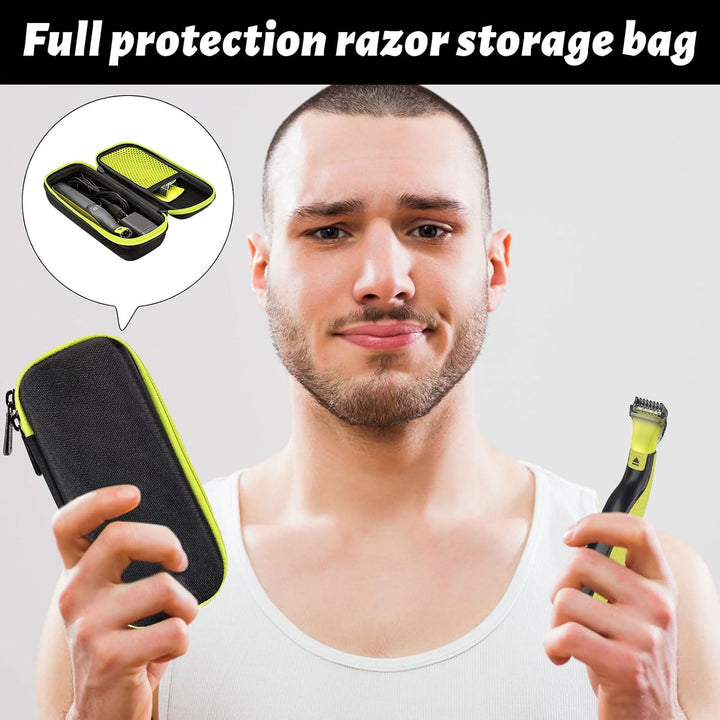 For Philips One Blad Case, Hard Travel Case for Philips, Shaver Carrying Case, Waterproof Razor Storage Case for Philips Norelco One Blad 360/Pro, Hatteker, Wahl, Braun Series 3/5/7/9