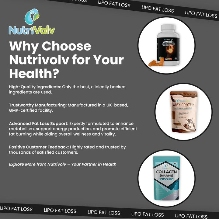 Lipo Fat Loss Capsules | 60 Capsules | Maximum Strength Weight Loss Pills That Work Fast | Keto Shred Fat Burning Pills | Contains Cayenne, Green Tea, Acai Berry & Caffeine | Thermo Fat Burn