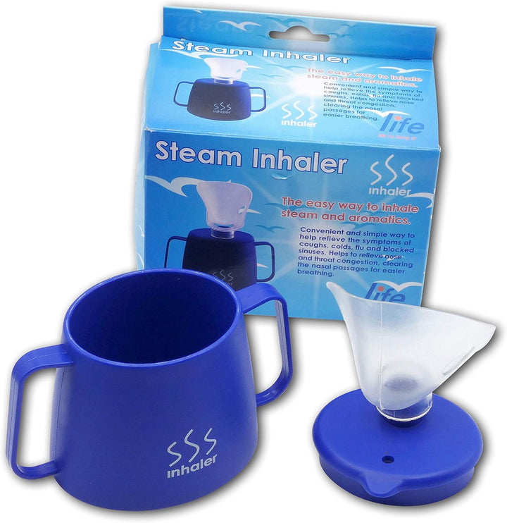 Healthcare Steam Inhaler Cup Soothing Steam Treatment Easy to Use for Sinus Relief, Colds, Flu and Blocked Noses. Suitable for Kids and Adults, 143 G