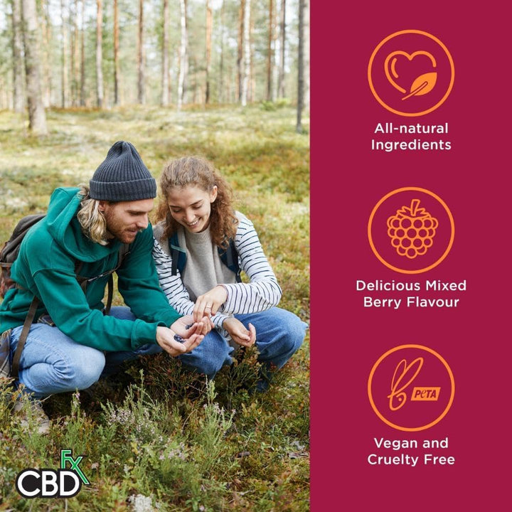 1500Mg High Strength Mixed Berry CBD Gummies, 25Mg per Gummy, Natural Sleep and Anxiety Support, Vegan Gummies No THC (60X Bottle)