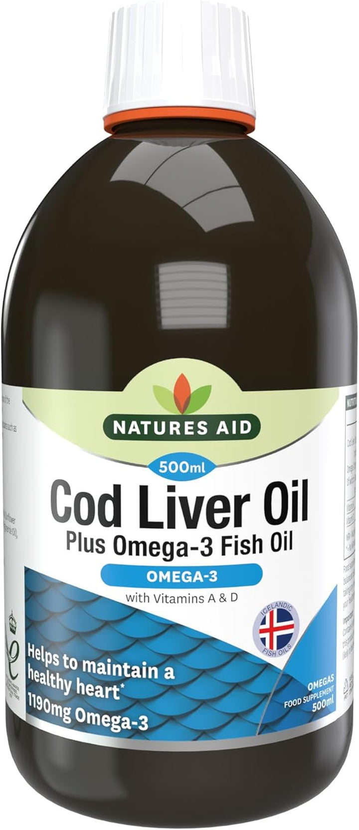Cod Liver Oil 1000Mg Softgels – High Strength Omega-3 Fish Oil with Vitamins a & D – Supports Immune System, Heart Health, Brain, Vision, Joints – Non-Gmo – 180 Capsules