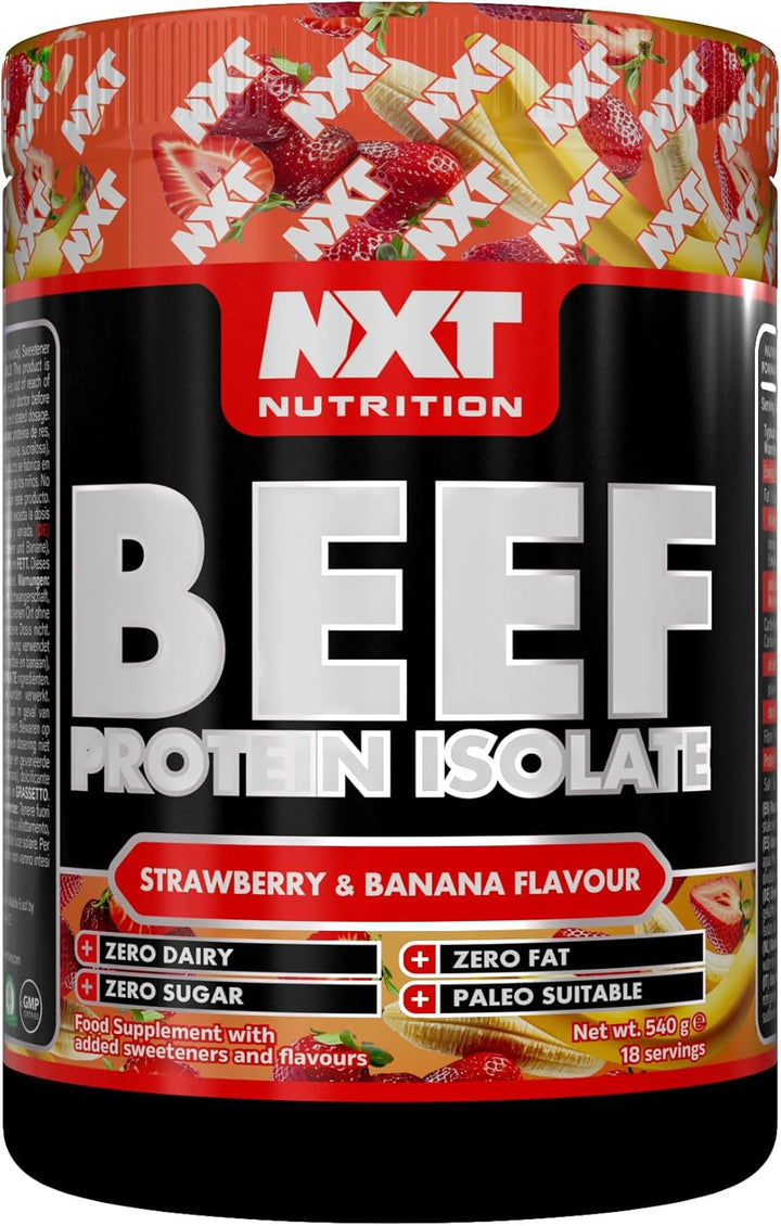 NXT Beef Protein Isolate 540G - High Protein Powder in Natural Amino Acids - Paleo, Keto Friendly - Dairy and Gluten Free | 540G (Pineapple)