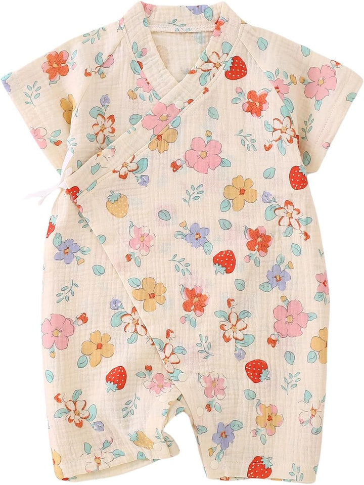 Japanese Kimono Baby Thobe Cotton Yarn Pajamas Robe 0-24 Months