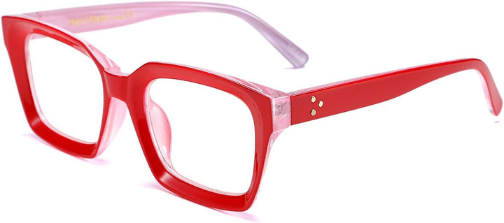 Classic Square Eyewear Non Prescription Clear Lens Glasses for Women Men Thick Frame Glasses B2461