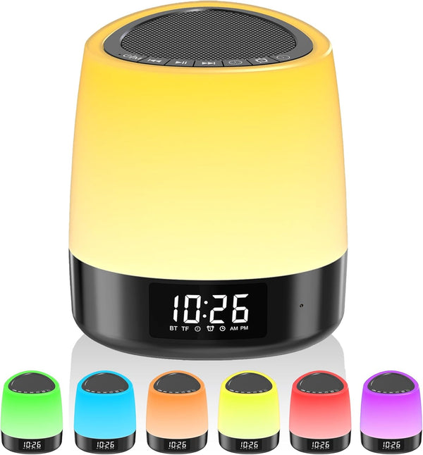White Noise Machine Baby, 34 Soothing Sounds, 8 Colors Night Light, Battery Powered Bluetooth Function Sleep Timer, White Noise Sound Machine for Adults Kids Sleeping