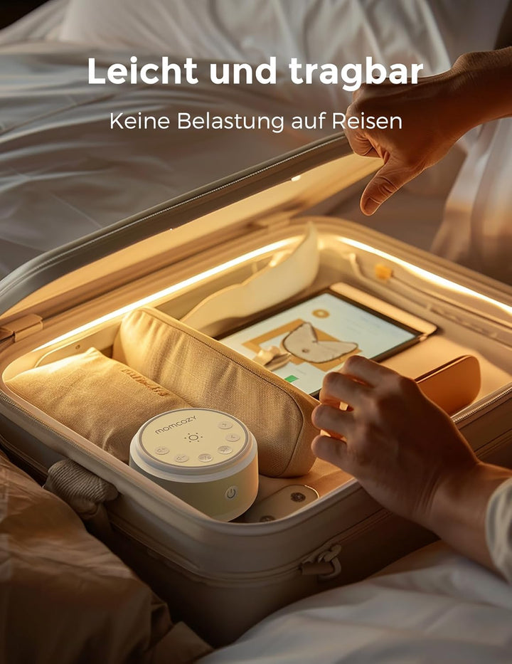 Sound Machine for Baby-20 Soothing Sounds & Touch Warm Light Portable White Noise for Kids & Adults for Sleeping Timer and Memory | Ideal Travel Companion & Nursery Must-Have & Outing