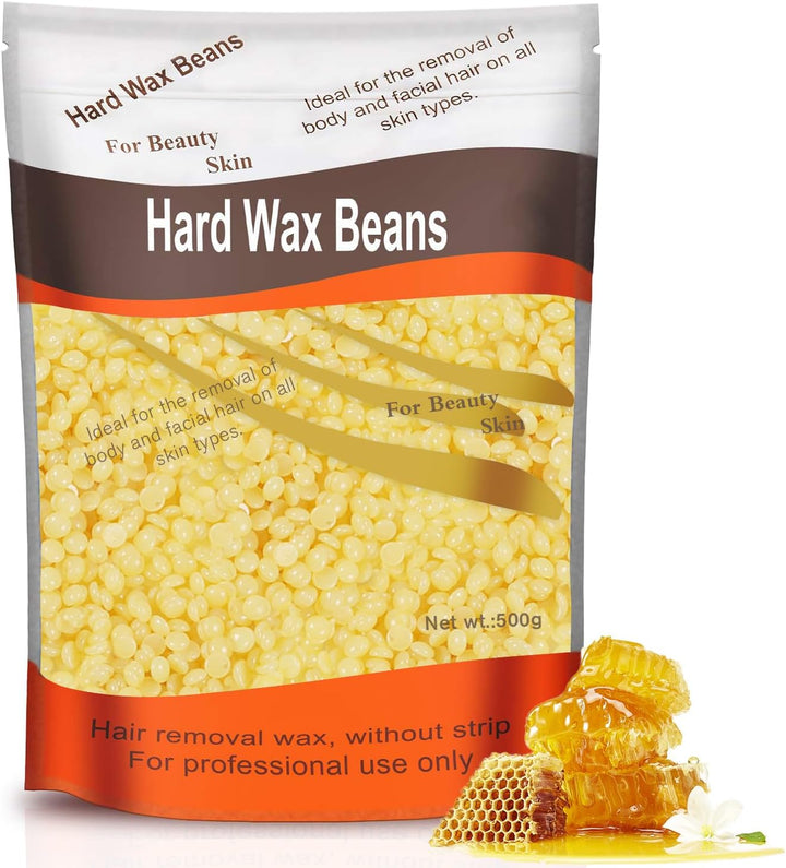 Nose Wax Kit for Men and Women, Nose Hair Removal Wax with 100G Nasal Hair Wax 20 Safe Tip Applicator, 10 Wooden Applicators,10 Containers and 10Moustache Stencils as a Christmas Gifts