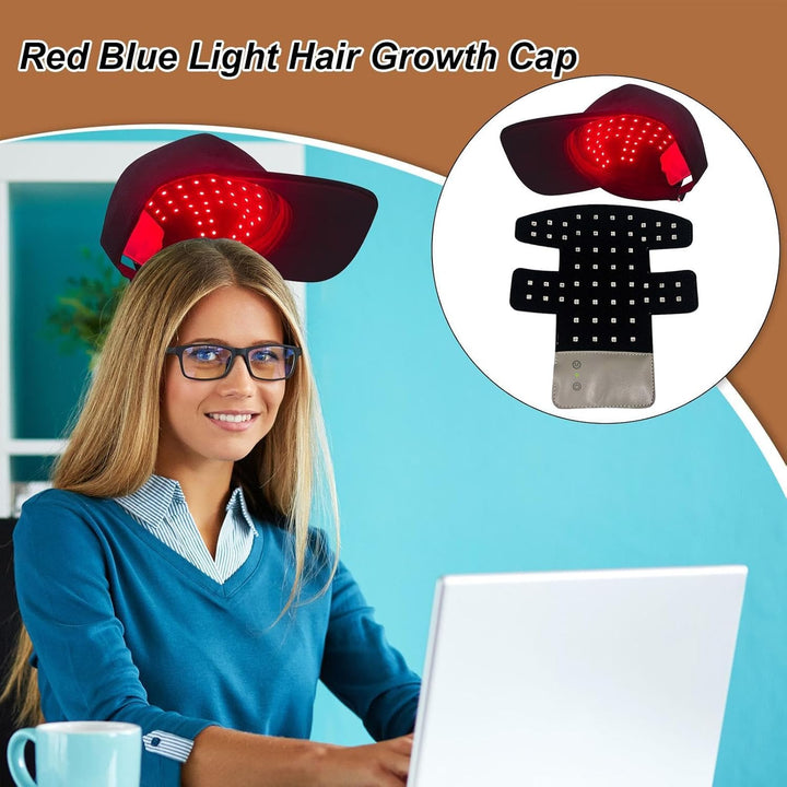 Red Light Therapys Cap for Hair Regrowth, Hair Loss Treatments Cap Growth Regrowth, 4 Modes Led Hair Growth Hat, Hair Loss Treatments for Men Woman with Thin, Strengthen Hair Roots Scalp Care
