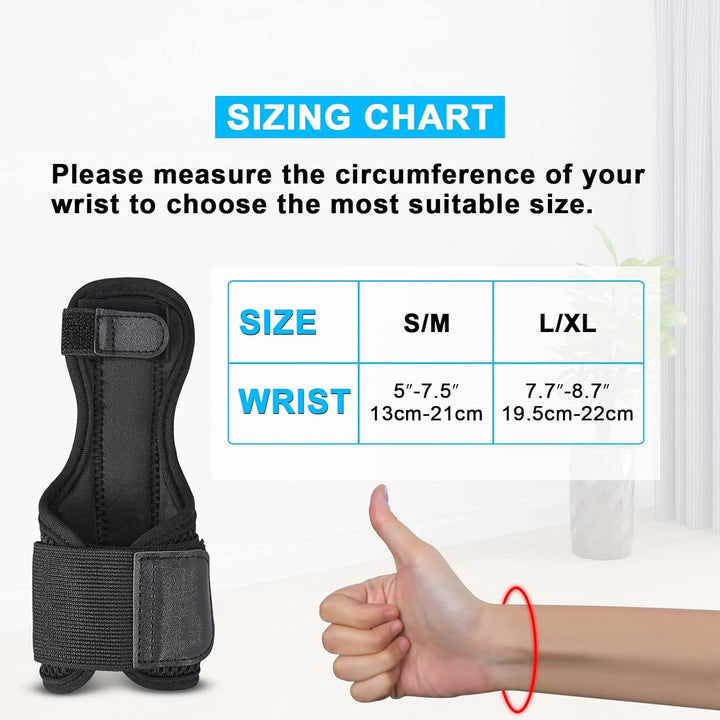 Thumb Brace Reversible, Thumb Spica Splint for Right & Left Hand, Breathable Thumb & Wrist Support with Two Metal Splint, Trigger Thumb Immobilizer for Arthritis, Tendonitis, Sprains, S