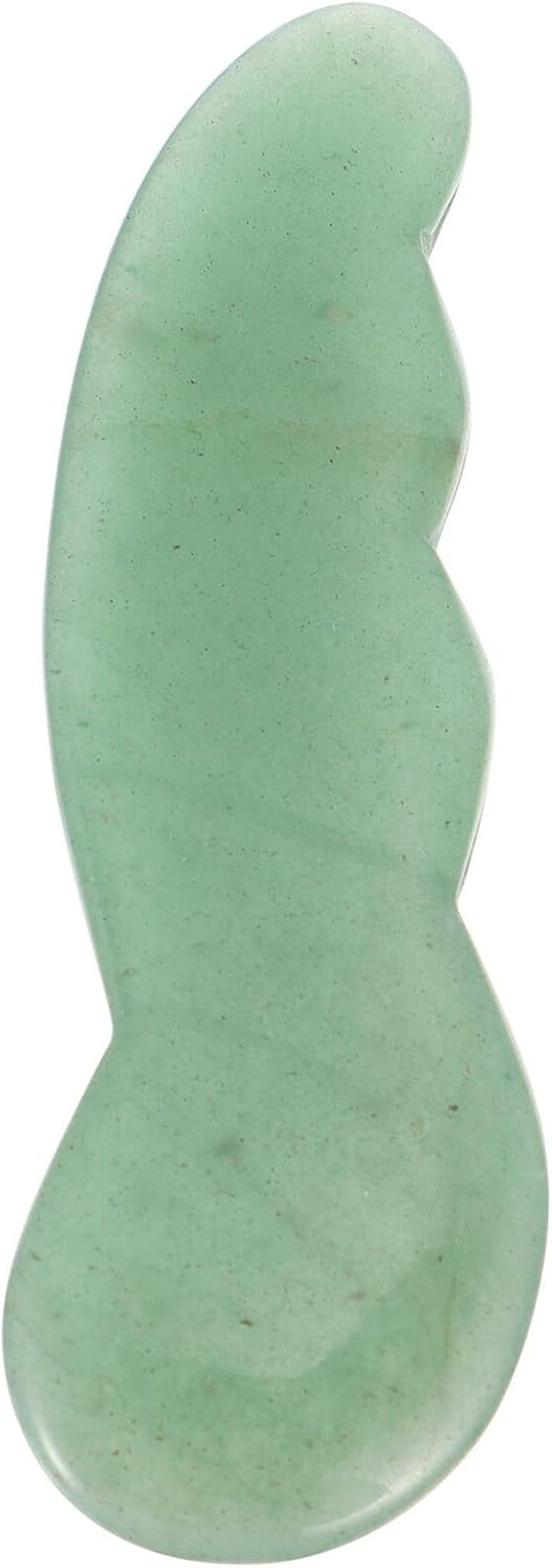Natural Jade Gua Sha Board Facial Massage Tool for Relief and Green Agate Scraping Massager to Reduce Puffiness Dark Circles and Skin Circulation