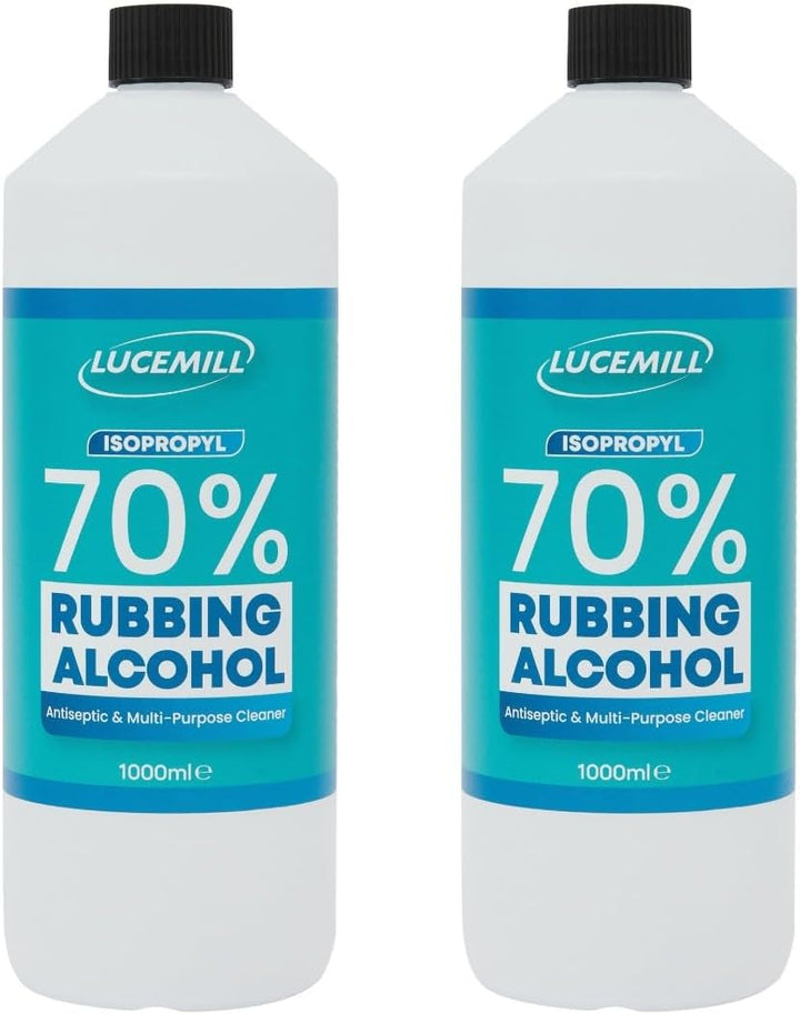 70% Rubbing Alcohol | 1 Litre | Super Strength IPA Surface Sanitiser | 70% Isopropyl Alcohol | Clear Liquid