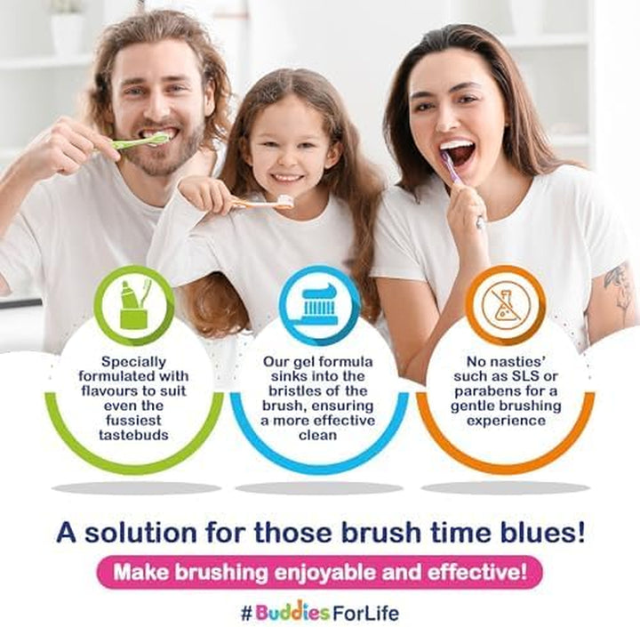 Apple Fresh Toothpaste 1 X 75Ml Tube from  for Life: Dentist Approved, Gentle, Sensory Friendly Mint-Free Gel