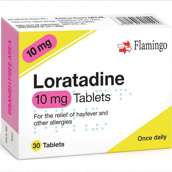 6 Months Supply Loratadine Hayfever & Allergy Relief Antihistamine 10Mg Tablets (30X6) GSL