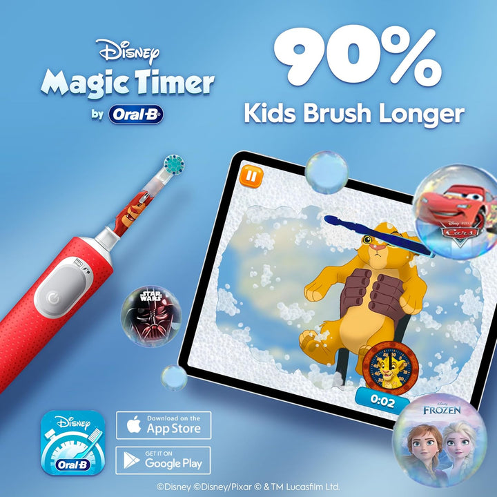 Pro Kids Electric Toothbrush, 1 Handle Featuring Disney the Lion King, 1 Toothbrush Head, Designed by Braun, for Ages 3+