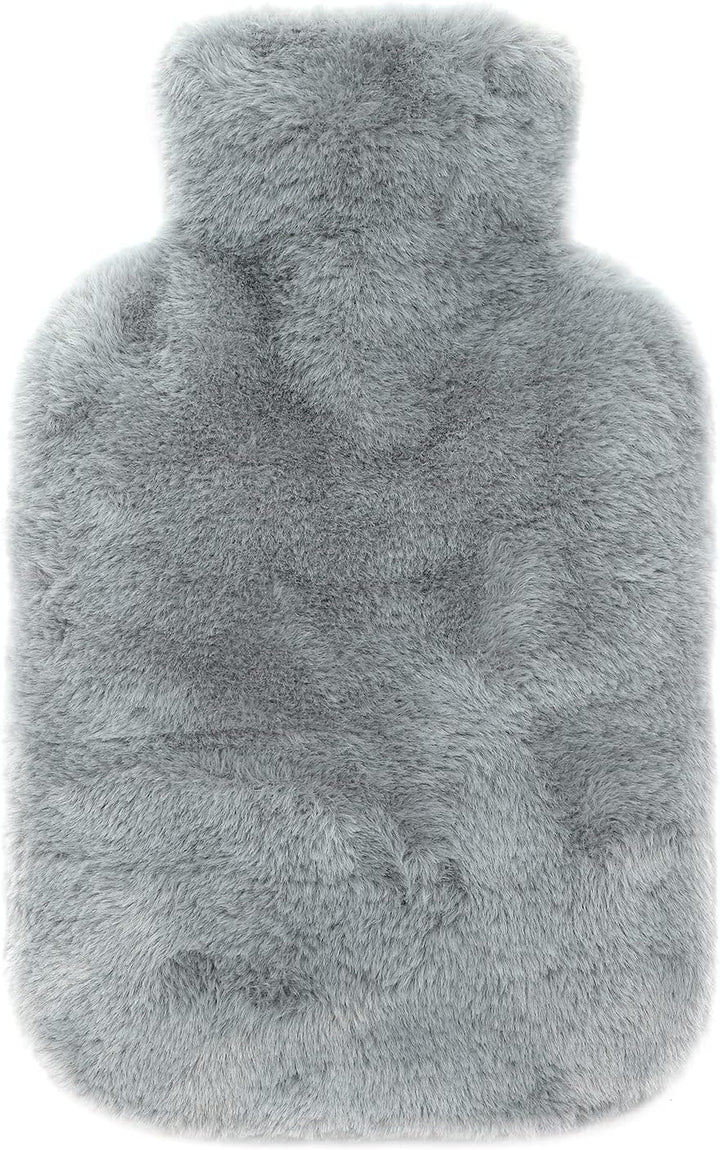 Hot Water Bottle Cover - Very Soft Fluffy Cover, 2L, Pink