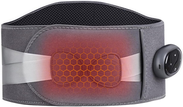 Christmas Gifts for Women Men - Cordless Heating Pad for Back Pain Relief,Gifts for Him/Her/Mum/Dad, Portable Lower Back Massager,Electric Heat Pad,3 Heat Levels 3 Vibration