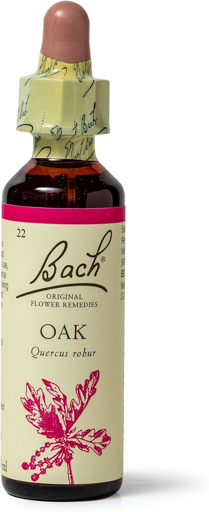 Bach Original Flower Remedies (Oak) Find Joy & Hope, Have Endurance, Emotional Wellness, Natural Flower Essence, 20Ml