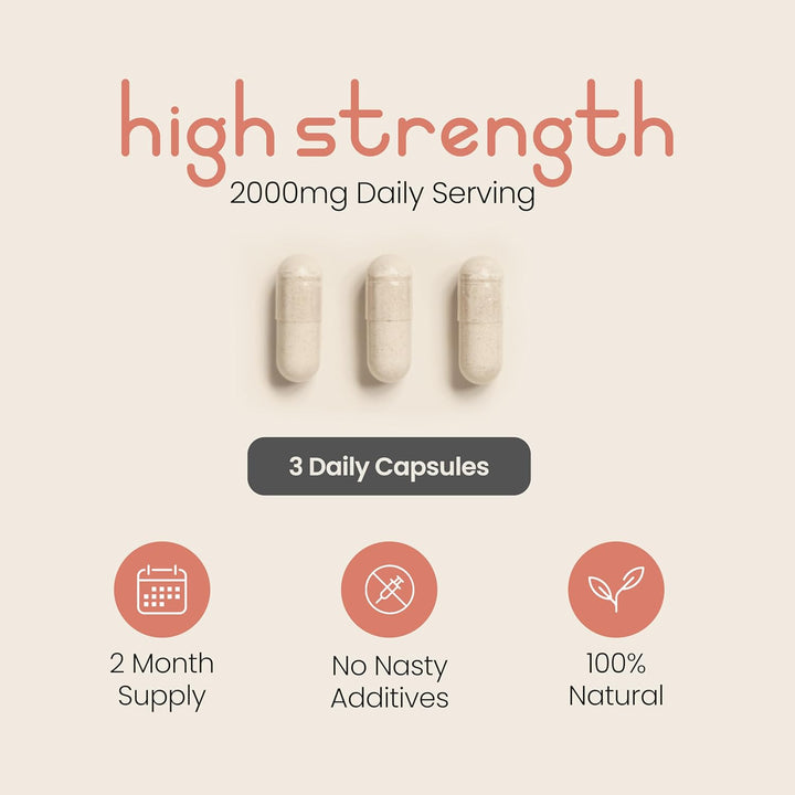 D-Mannose Capsules | 2000Mg per Day | 180 Capsules | 2 Month Supply | High-Strength Alternative to Cranberry Tablets | Mix D Mannose Powder into Drinks | Pure Clean Formula