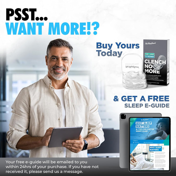 Mouth Guard for Clenching Teeth at Night [Pack of 4, Large Size - Men] – Custom Night Guards for Teeth Grinding – Nighttime Protection during Sleep for Adults