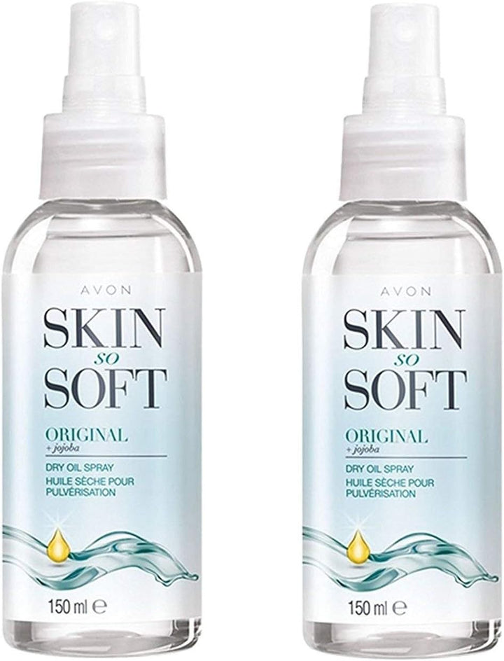 Skin so Soft Original Dry Oil Body Spray with Jojoba 150 Ml - Pack of 2