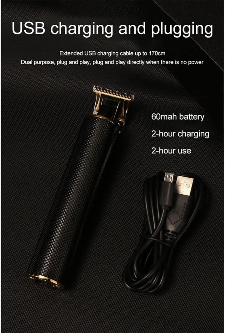 USB Rechargeable Trimmers Professional Hair Finishing Trimmers Electric Trimmers Black